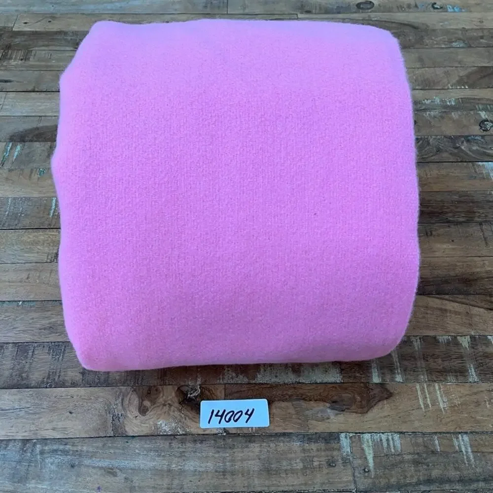 Vintage Pink Wool Blanket 80 x 88